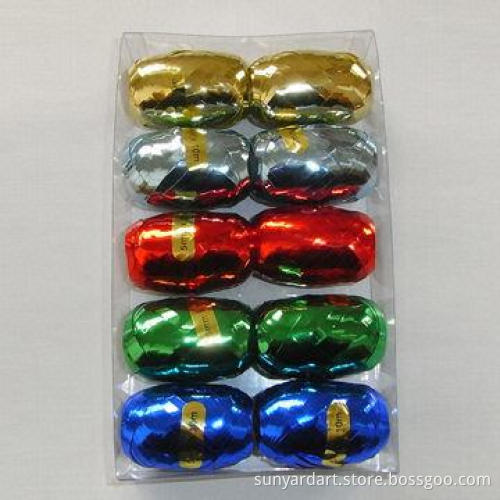 Christmas Decorative Egg Ribbon, 5mm x 10m, 10pcs/PVC Box